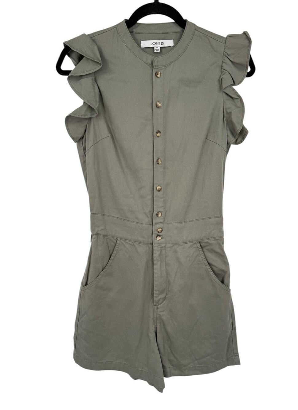 Joe's Jeans The Emilia linen blend short sleeve romper size X-Small XS